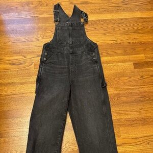 Madewell black overalls